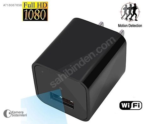 Şarj Adaptörü Wifi Gizli Kamera  Full Hd